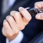 Man taking car key