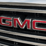 Closeup of 2019 GMC Sierra 1500 grille