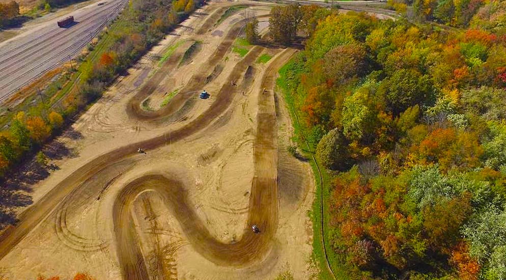 Zeigler Motosports Dirt Action Park is shown on a sunny day.