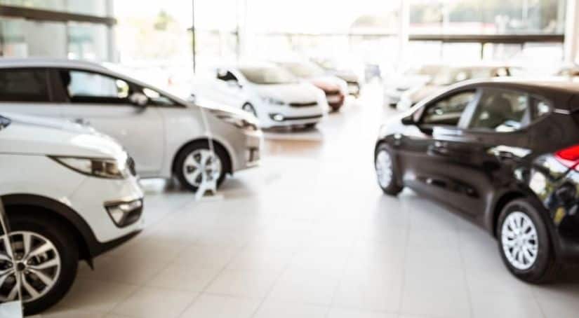Used cars are in a showroom, similar to local used car dealerships near you.