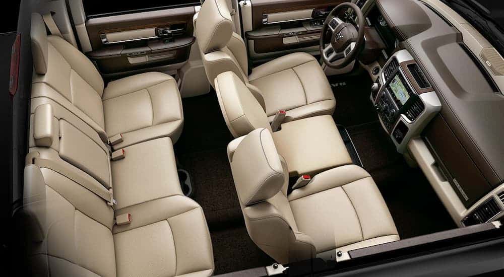 The cream interior is shown for the 2019 Ram 1500 Classic.