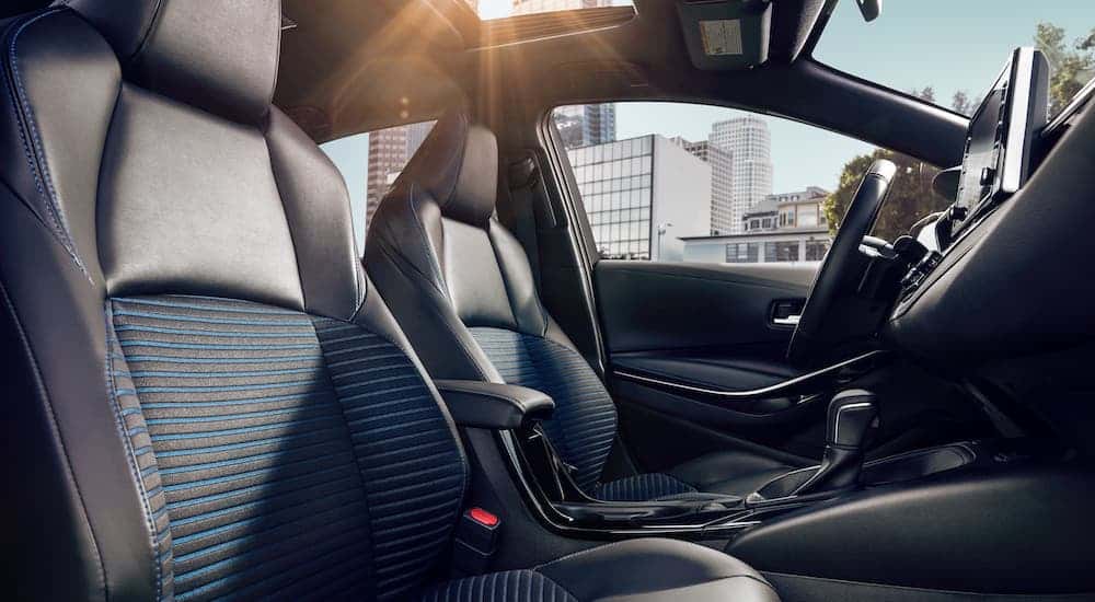 The available XSE interior is shown in a 2020 Toyota Corolla.