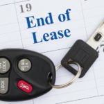 A car key is shown on a calendar marked End of Lease.