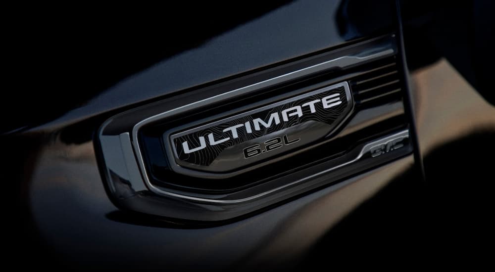 The Ultimate badge is shown in a 2022 GMC Sierra Denali Ultimate.