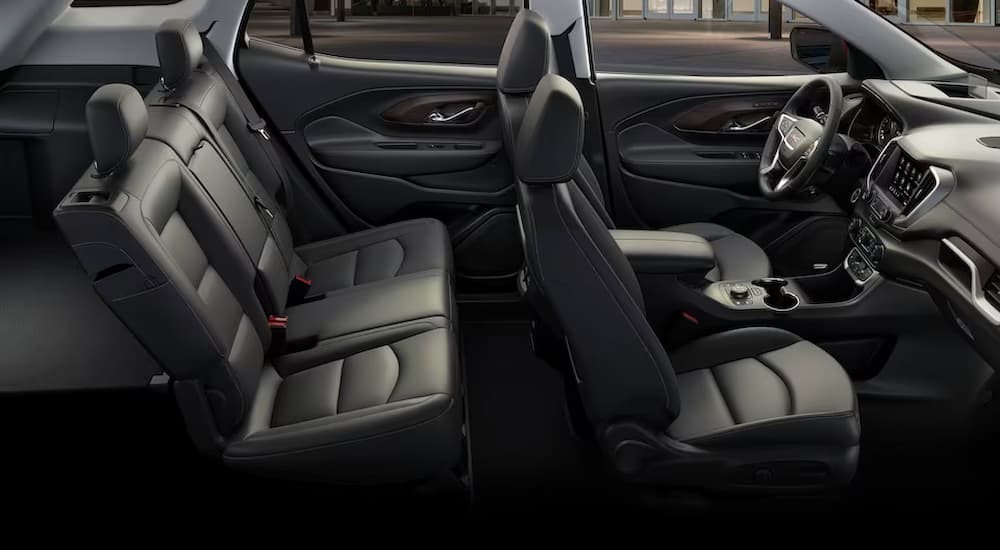 The interior of a 2023 GMC Terrain is shown.