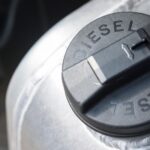 A container of diesel fuel is shown.