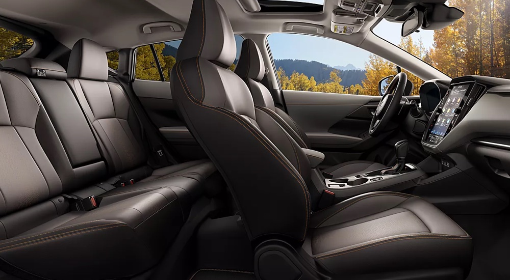 Side view of the seating and leg room in a 2024 Subaru Crosstrek.