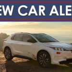 "New Car Alert" banner over a white 2026 Subaru Solterra.