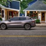 Gray 2024 Chevy Equinox EV 1LT parked on a street