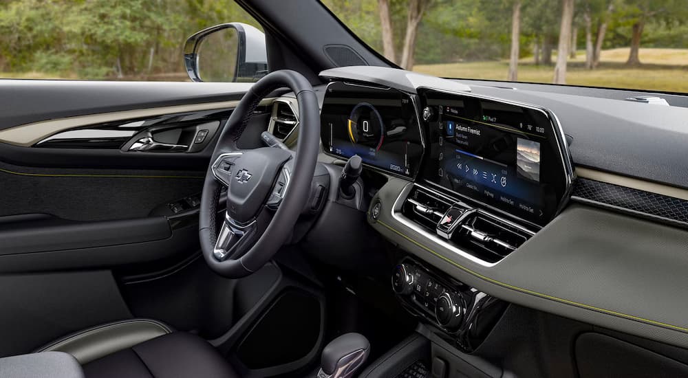 Infotainment and digital gauge cluster of a 2025 Chevy Trailblazer for sale