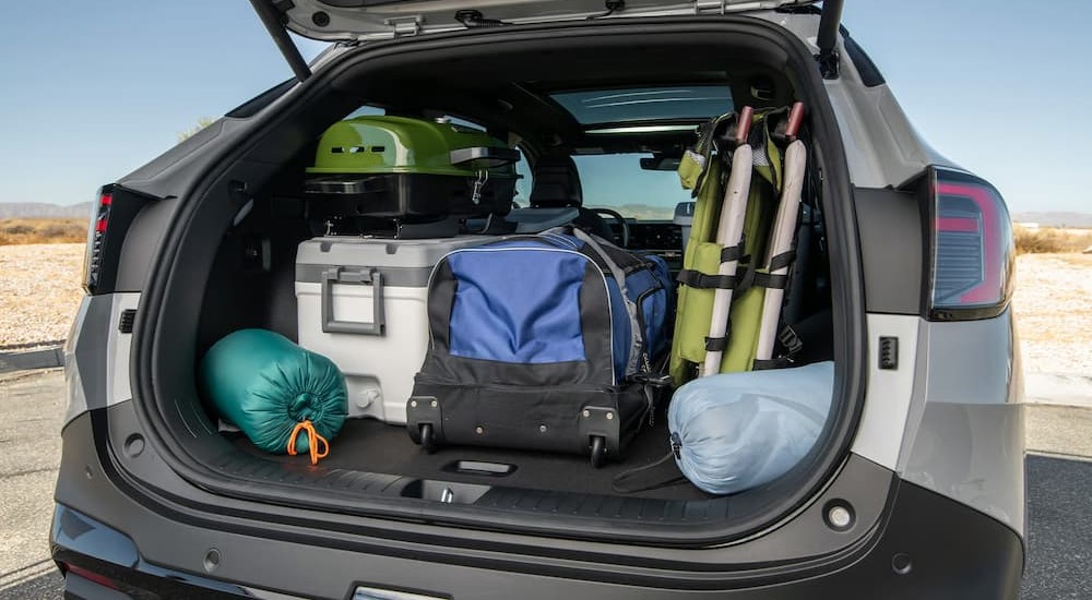 The rear cargo area in a 2026 Kia Sportage for sale.