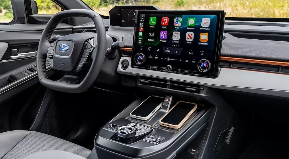 The black dash in a 2026 Subaru Uncharted.