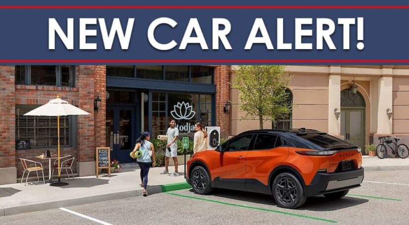 A "New Car Alert" banner over an orange 2026 Subaru Uncharted.