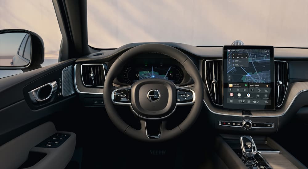 Infotainment display and digital gauge cluster on a 2026 Volvo XC60