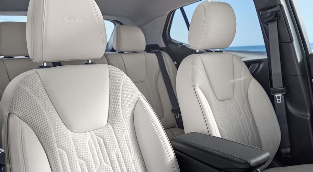 The black and white interior in a 2026 Buick Encore GX.
