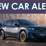 A "New Car Alert" banner over a blue 2026 BMW iX3 charging.