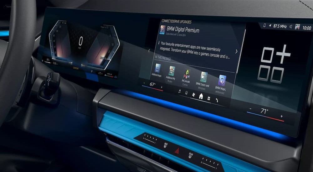 Infotainment screen in a 2026 BMW X3.