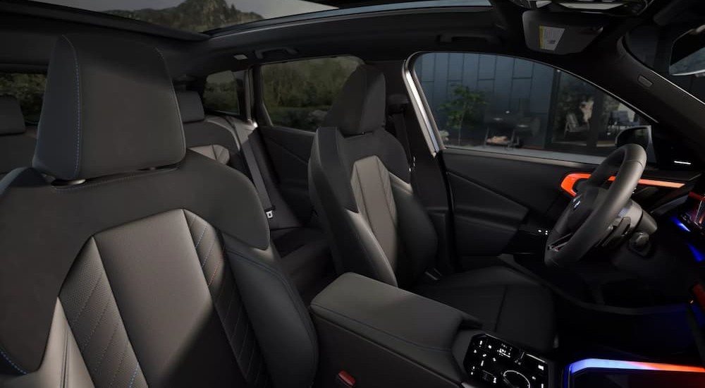 The gray interior in a 2026 BMW X3.