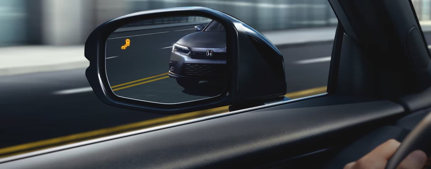A mirror on a 2025 Honda HR-V.