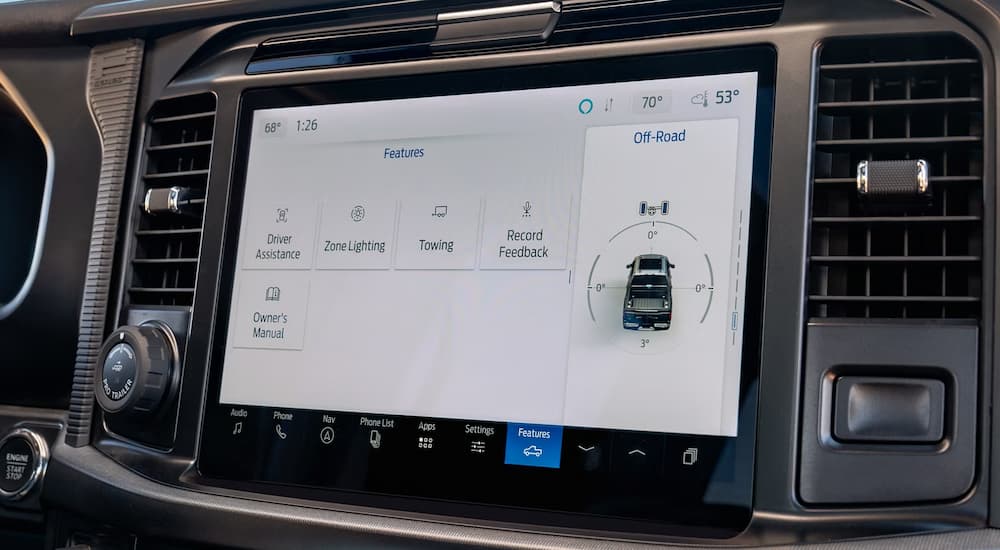 Infotainment display inside a 2026 Ford F-150