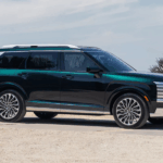 Side profile of a green 2026 Hyundai Palisade for sale