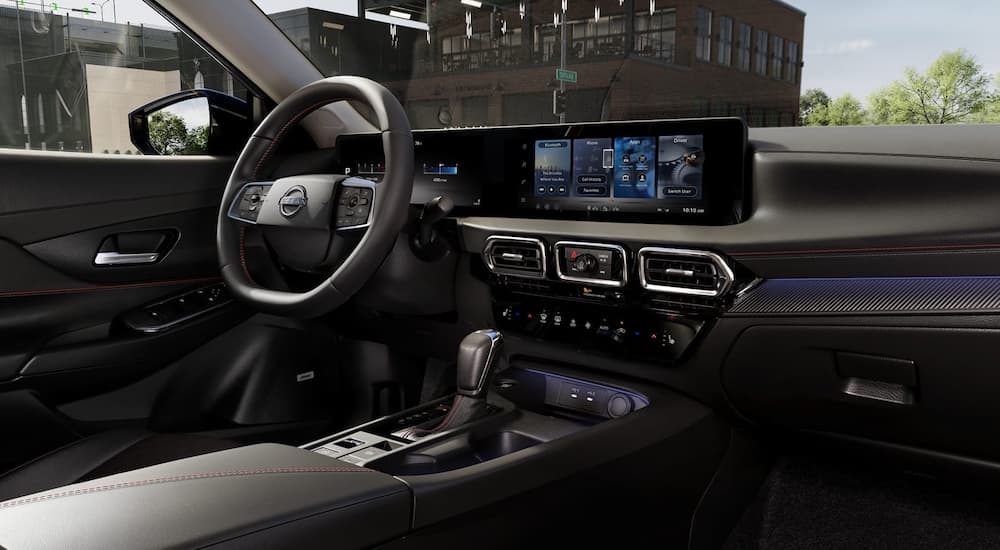 Infotainment display and digital gauge cluster in a 2026 Nissan Sentra