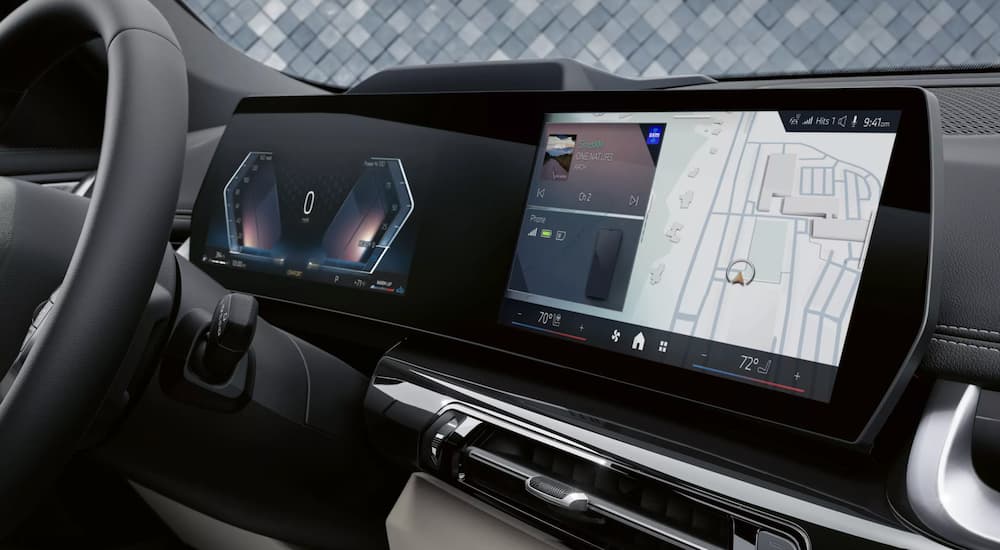 Infotainment display and digital gauge cluster in a 2026 BMW X1