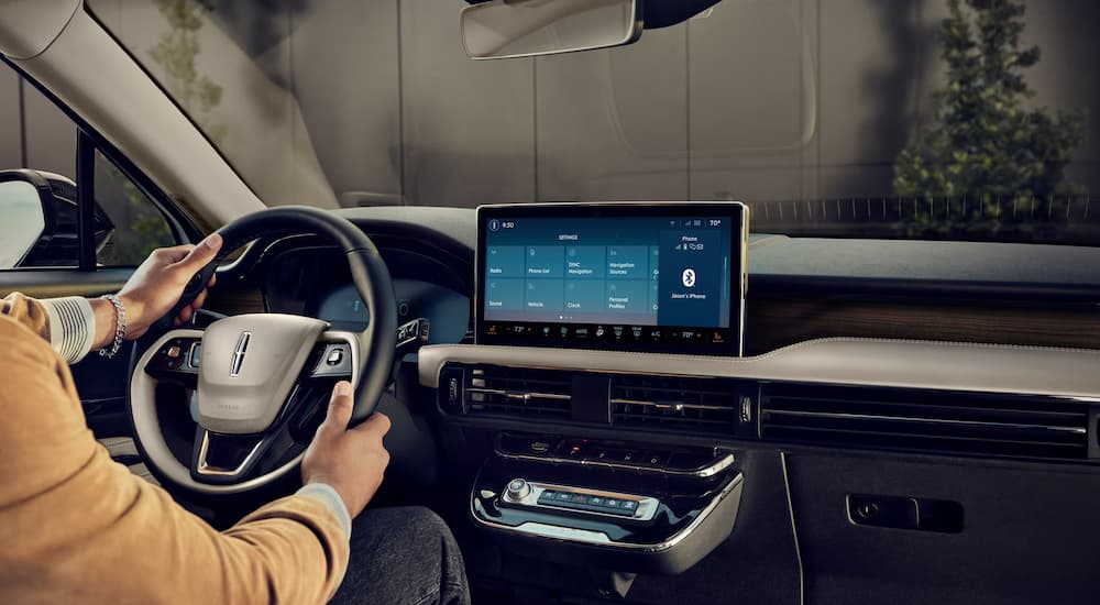 Infotainment display and digital gauge cluster in a 2026 Lincoln Corsair