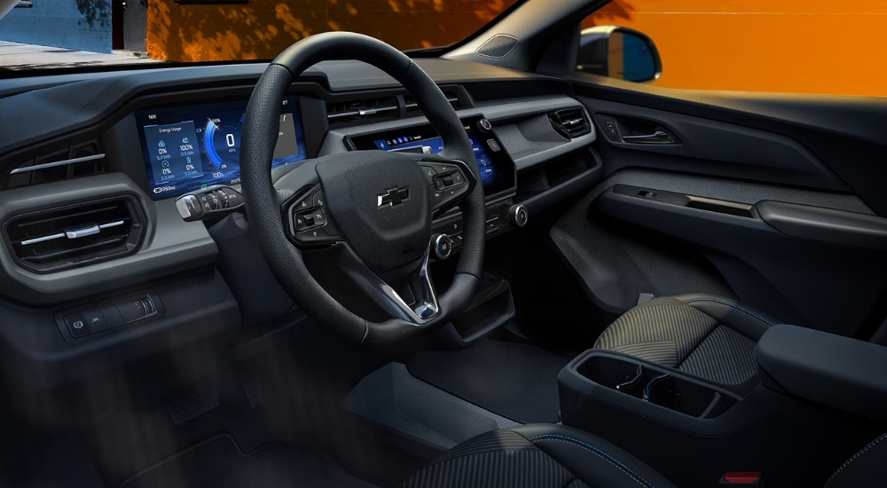 Infotainment display and dashboard inside a 2027 Chevy Bolt LT